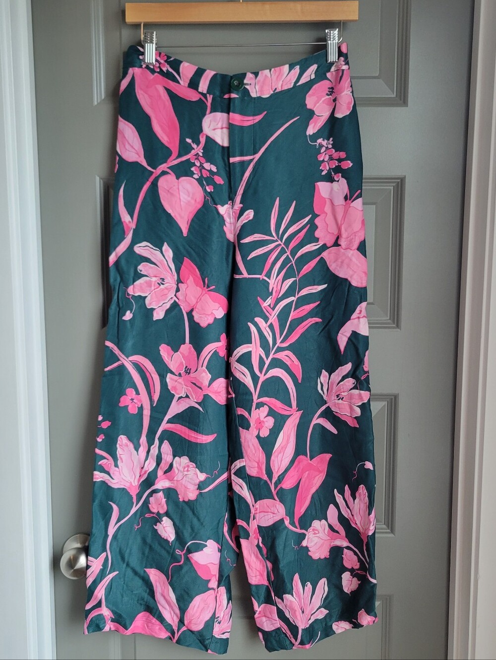 Anthropologie Tropical Wide Leg Pants